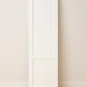 Puerta de Armario Moderna Lacada Blanca con Cuarterones