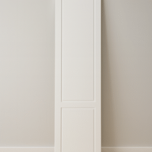 Puerta de armario abatible lacada a medida en color blanco