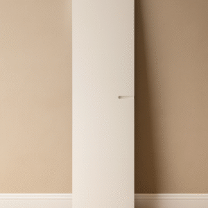 Puerta de armario moderna lacada a medida con uñero horizontal